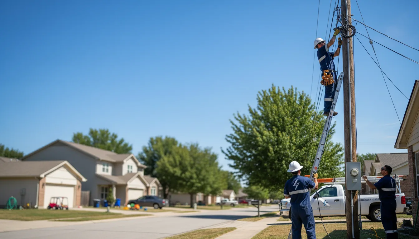 Residential electrician providing installation services in Justice, WV